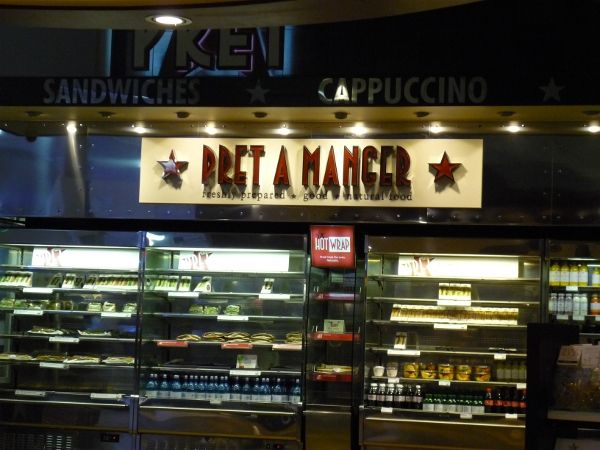 Pret A Manger - Letiště Luton jídlo